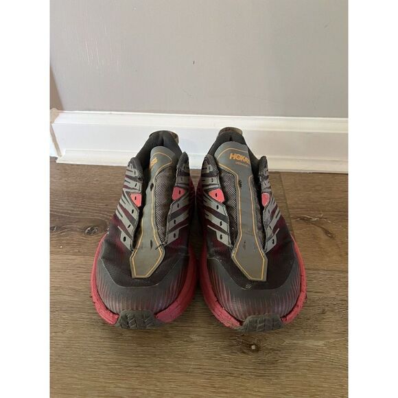 HOKA Women's Speedgoat 4 Trail Shoes, Castlerock/Paradise Pink, 8.5 US - Picture 3 of 9